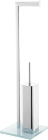Wc kefa Optima Glass chróm/biela GLASDRZSTETB
