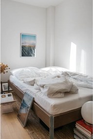 Hnedá dvojlôžková posteľ z borovicového dreva s roštom 180x200 cm Core – Karup Design