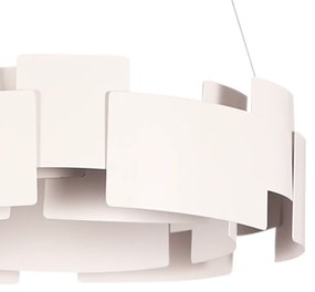 Závesné svietidlo Torino, 1x biele kovové tienidlo, w