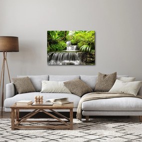 Obraz - Vodopád v dažďovom lese (70x50 cm)