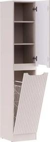 Vysoká závěsná koupelnová skříňka Nova Cashmere 80-35-1D1DK kašmírová