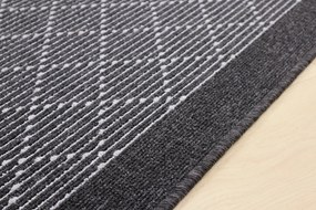 Condor Carpets, Protišmykový behúň na mieru Boulevard 9229, šíre 100 cm, šedá, chodba / predsieň