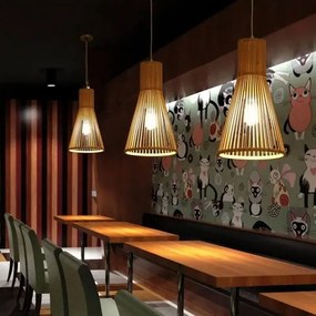 Toolight Toolight, stropné svietidlo 1xE27 APP1271-1CP, prírodná hnedá, OSW-02403