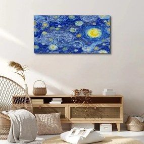 Obraz canvas Abstrakcia nočná hviezda obloha