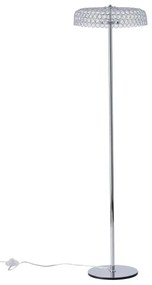 LED Stojacia lampa LED/10W/230V 3000K lesklý chróm