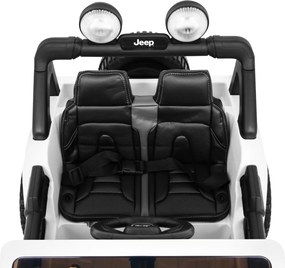 Ramiz Jeep Wrangler Rubicon Batéria pre deti biela + diaľkové ovládanie