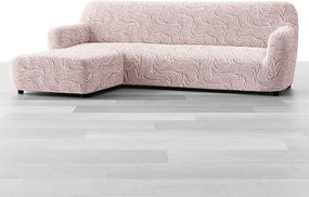 Bielastické poťahy BRILLANTE béžové sedačka s otomanom vľavo (š. 170 - 300 cm)