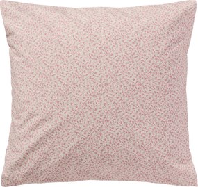 Ib Laursen Bavlnený poťah na vankúš Light Pink / flowers 60 × 60 cm