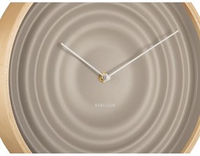 Béžové nástenné hodiny Karlsson Ribble, ø 31 cm