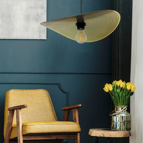 Toolight Toolight, stropné svietidlo 1xE27 APP1470-1CP čierna-zlatá matná, OSW-02447