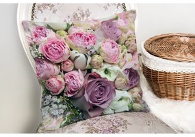 Obliečky na vankúš s prímesou bavlny Minimalist Cushion Covers Roses, 45 × 45 cm