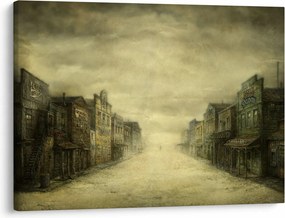 Obraz westernového mestečka (70x50 cm)
