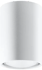 Stropné svietidlo Lagos, 1x biele kovové tienidlo, (10 cm)