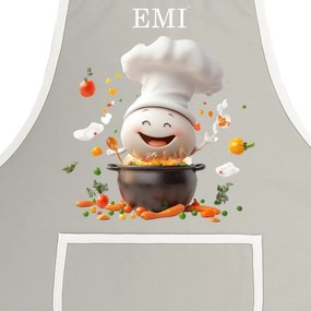 Kuchynská zástera Gusto EMI, sivá