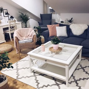 Koberec SKETCH - F343 Marocká mreža, krémovo - sivý