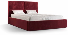 Manželská posteľ 140 cm Alfonso (bordová) (s roštom a úložným priestorom). Vlastná spoľahlivá doprava až k Vám domov. 1046794