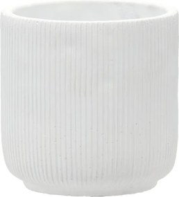 Cementový obal na květináč ANTIQUE I 11,5 cm bílý
