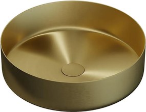 Umývadlo na dosku LJORDAL pr. 40 cm oceľ/mosadz