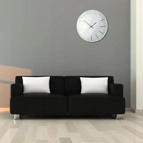 Dekorstudio Moderné nástenné hodiny TRIM biele