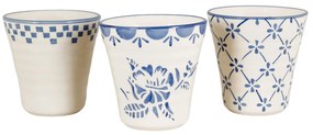 Strömshaga Kameninový Latte cup Marion Square Blue 250 ml
