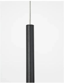 LED luster Elettra 15 čierne