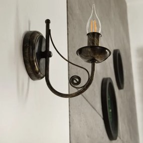 Nástenná lampa DONATO 1xE14x40W/230V patina