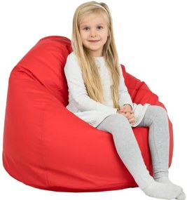 Sedací vak SAKO červený ekokoža