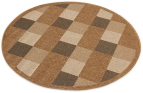 Koberec Adana Chess Beige kruh