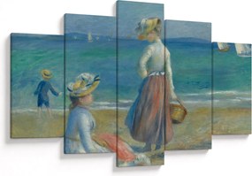 Obraz - Auguste Renoir, Figures on the Beach, reprodukcia (150x105 cm)