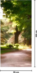 Fototapeta na dvere - Park (95x205cm)