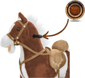 Hojdací koník Mustang tmavohnedý