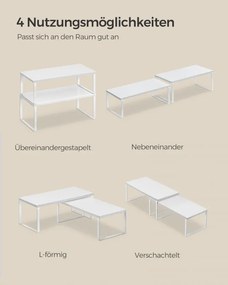Set 4 kuchynských políc KCS028W01