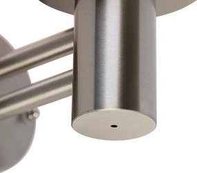 Moderné vonkajšie nástenné svietidlo oceľ nehrdzavejúca oceľ IP44 - Sfera