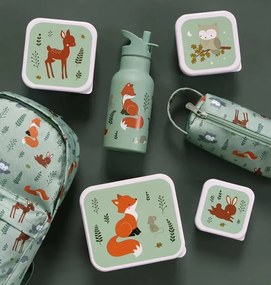 Sada 4 škatuliek na obed a desiatu lesní priatelia