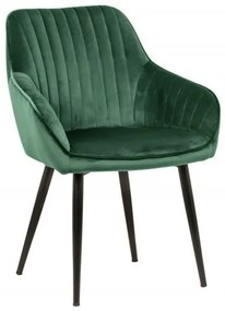 Dizajnové kreslo Turin smaragdovo zelená