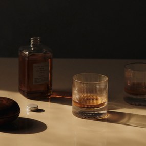 Ferm Living Poháre Ripple Tumbler Clear – set 2 ks