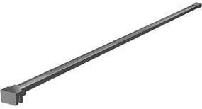 Mexen Walk-In, stabilizačná rozpera do sprchovej zásteny pre sklo 6(8) mm, dĺžka max.150cm, grafit brúsený, 800-01-66