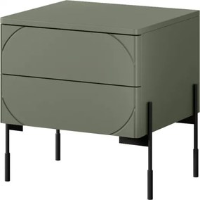 Nočný stolík Sonatia 45 cm - olivová