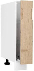 Kuchynská skrinka Zoya D15 Cargo + košík Dub Halifax/Biely