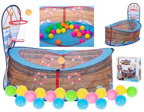 Detský suchý bazén s loptičkami | pirátska loď