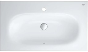 GROHE Essence umývadlo na skrinku s otvorom, s prepadom, 800 x 460 mm, alpská biela, s povrchovou úpravou PureGuard, 3956700H