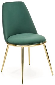 Dizajnová stolička GLAMOUR K460 zelená