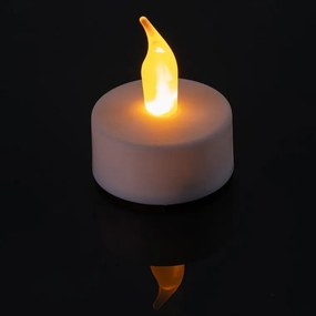 Sada 4 ks čajových LED sviečok s časovačom