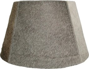 Tienidlo na lampu z hovädzej kože - šedo hnedá - 20 * 30 * h 18,5cm