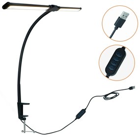 Stolná LED lampa BRILIA, svorka