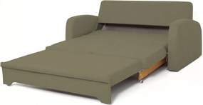 Pohovka s rozkladom Impuls, svetlo olivovo-zelená látka