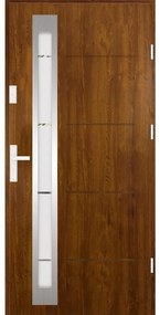 Dvere vchodové Marbella 90P Zlatý Dub