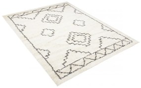 Kusový koberec shaggy Pena krémový 60x100cm