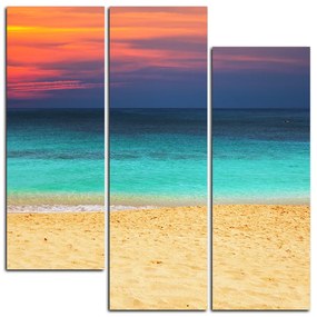 Obraz na plátne - More pri západe slnka - štvorec 343D (75x75 cm)