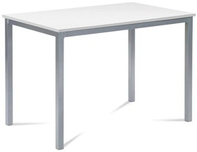 Autronic -  Jedálenský stôl GDT-202 WT, 110x70, MDF biela / šedý lak